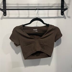 Garage Ribbed Crop Top